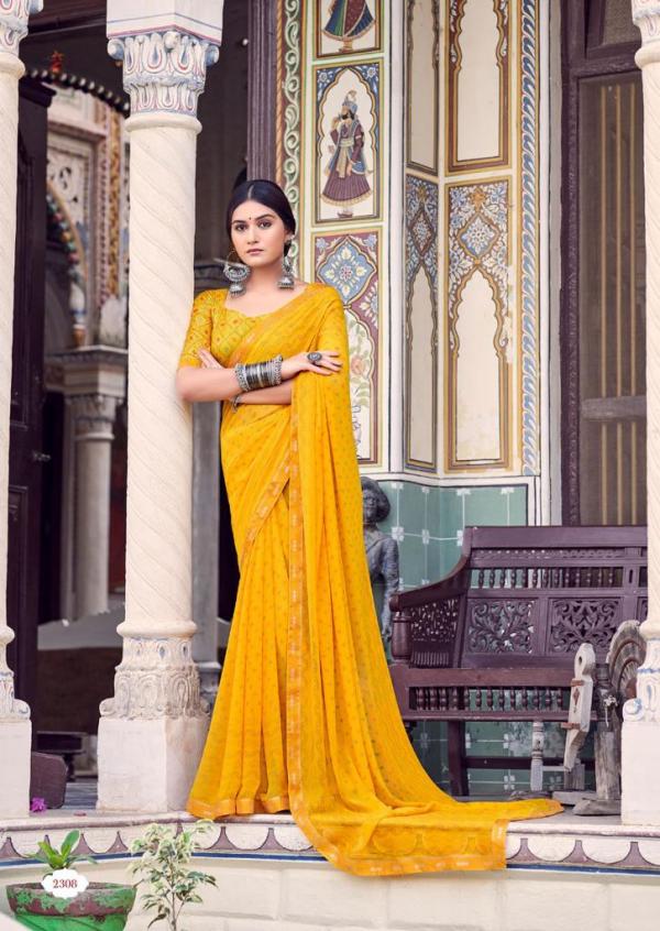 Kashvi Rangrez Fancy Wear Georgette Designer Saree Collection